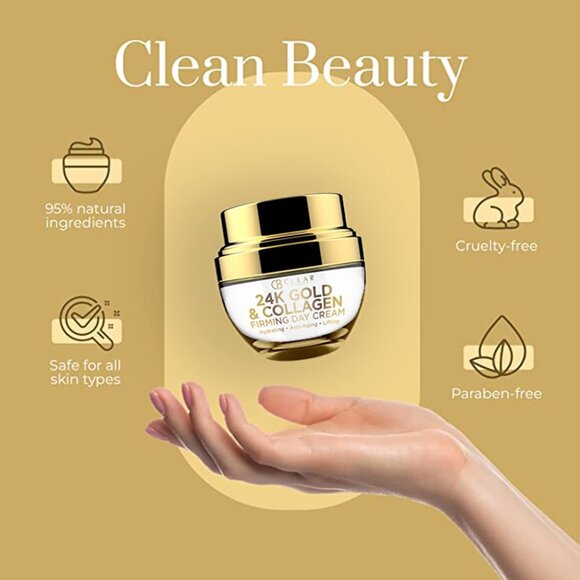 Clear Beauty 24K Gold & Collagen Daily Face Moisturizer - Korean Beauty Product! - Picture 2 of 11